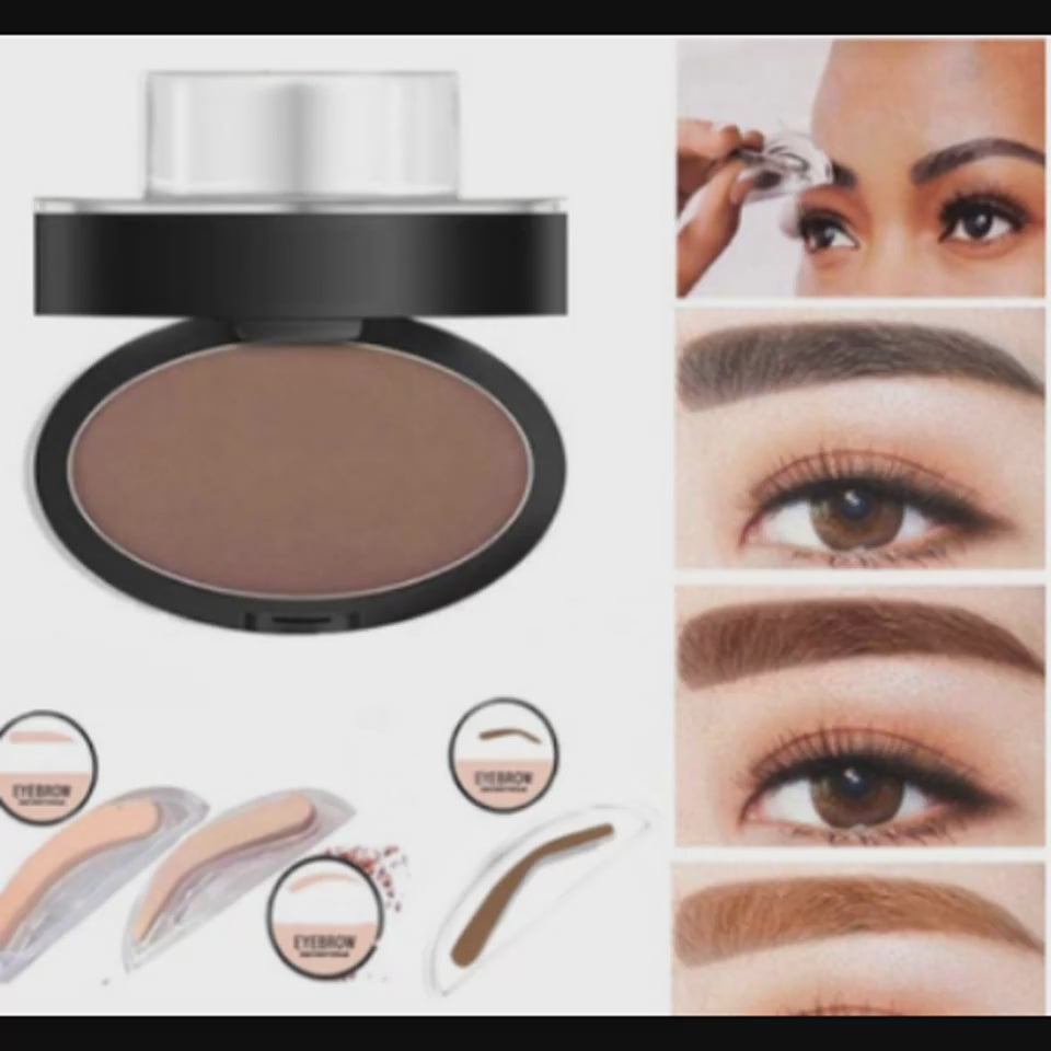 Eyebrow Powder Stamp Tint Stencil Kit Cosmetics Professional Makeup Waterproof Eye Brow Stamp Lift Eyebrow Enhancers Stencil Kit $24.99 Dana Fashion Color: Brown Model: 3style Set makeup نظرة عامة: 1. طباعة واحدة وفرشاة واحدة مريحة وسريعة لصنع المكياج 2.