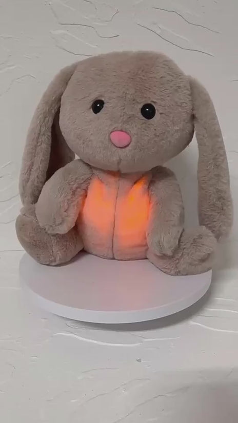 Breathing Rabbit Soothing Sensory Plush Toy With Relieve Anxiety Bunny Comforter Breathes For Newborn Conciliate Baby $29.30 Dana Fashion Color: New Breathing Rabbit Height: 32cm Toys & Hobbies Overview: This is a unique plush toy that helps comfort your