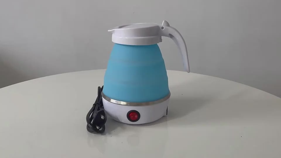 Foldable Electric Kettle, Camping Kettle, Mini Travel Kettle, Silicone Electric Water Boiler, Tea, Coffee Kettle, Collapsible Kettle With Separable Power Cord For Outdoor Hiking Camping, Blue $64.61 Dana Fashion EK221: EK221 Dana's Kitchen Safe Material—E