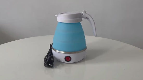 Foldable Electric Kettle, Camping Kettle, Mini Travel Kettle, Silicone Electric Water Boiler, Tea, Coffee Kettle, Collapsible Kettle With Separable Power Cord For Outdoor Hiking Camping, Blue $64.61 Dana Fashion EK221: EK221 Dana's Kitchen Safe Material—E