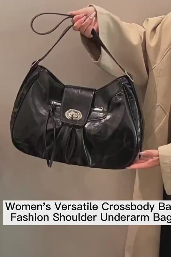 Women's Versatile Crossbody Bag Fashion Shoulder Underarm Bag $66.23 Dana Fashion Color: Black Women's Bags Product information: Lining texture: polyester cotton Color: black, silver, white Hardness: medium hard Material: PU Suitcase shape: Horizontal Squ