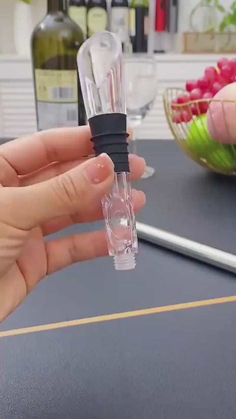 Wine Bottle Cooler Stick Stainless Steel Wine Chilling Rod Leakproof Wine Chiller Beer Beverage Frozening Stick Bar Tools $23.06 Dana Fashion Color: Black style: Box packaging Dana's Kitchen Overview: A three-in-one wine cooling rod that combines a bottle