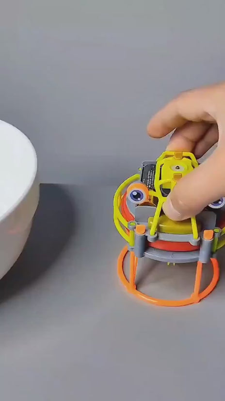 Tightrope walking robot $35.17 Dana Fashion Color: Green Toys & Hobbies Material: Plastic/Plastic Function: Science and Education Gyro combination form: single game instructions: 1. Open the trolley toy and place it on the shelf to make it run at a consta