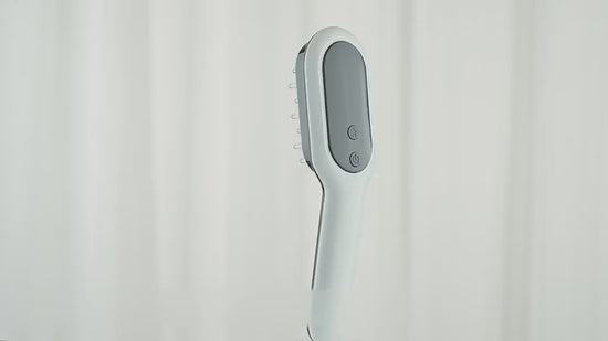 Electric Head Massager Magnetic Therapy Hair Growth Comb Blue Red Light Scalp Massage Brush Relieve Fatigue Pressure LED Display $37.00 Dana Fashion Color: White Beauty Tools Overview 1. Red and blue light can penetrate the epidermal cells, reach the root