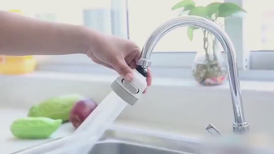 Faucet Booster Shower Household Tap Splash Filter $18.62 Dana Fashion Color: Ivory White style: 2pc Dana's Kitchen Overview: 3-mode spray: Jet, Jet + Shower and Shower . Suitable for most round taps . Easy to install. Reduces energy costs and water usage