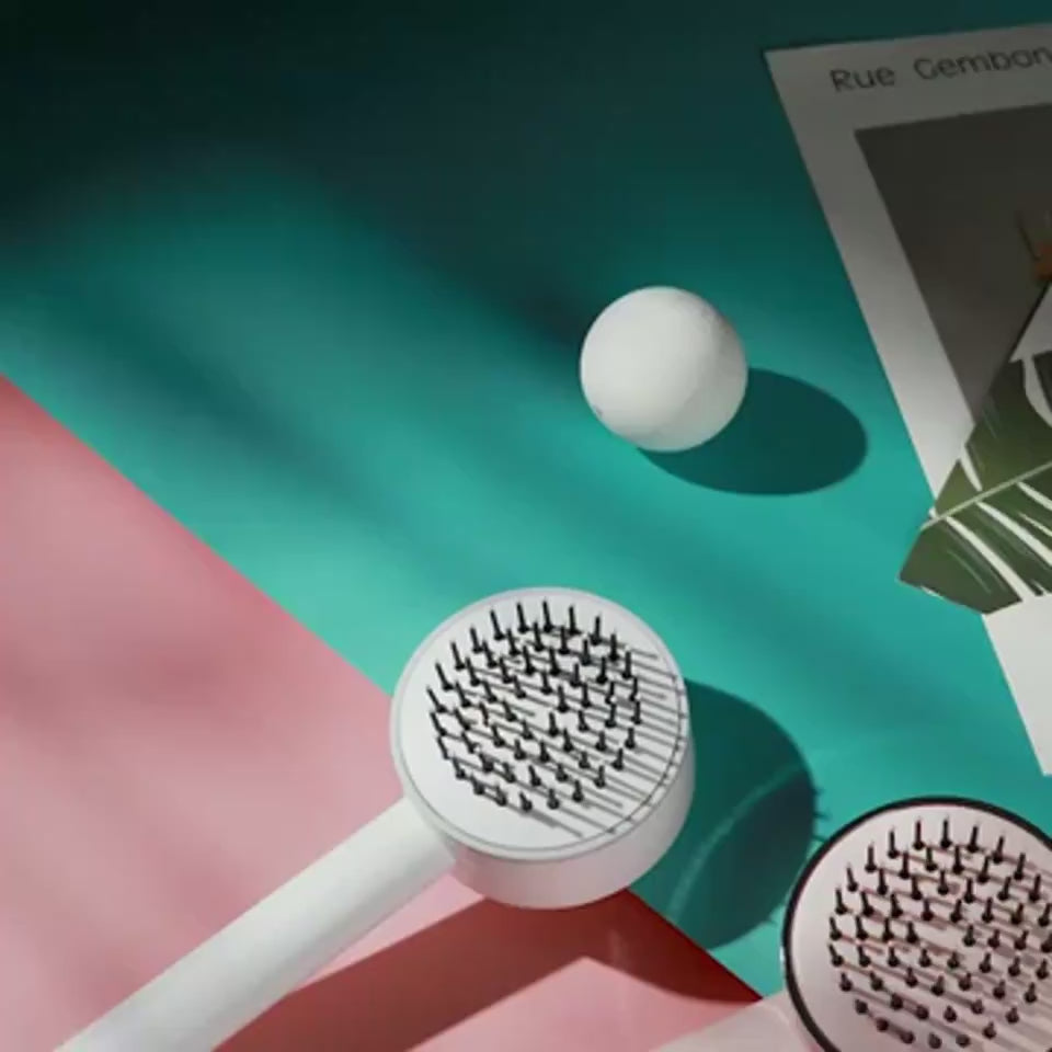 3D Air Cushion Massager Brush With Retractable Bristles Self Cleaning Hair Brush Massage One-key Self-cleaning Hair Brush Anti-Static Airbag Massage Comb For Women Curly Hair Brush $19.00 Dana Fashion Color: Pink Beauty Tools 3D Air Cushion Design: Our wo