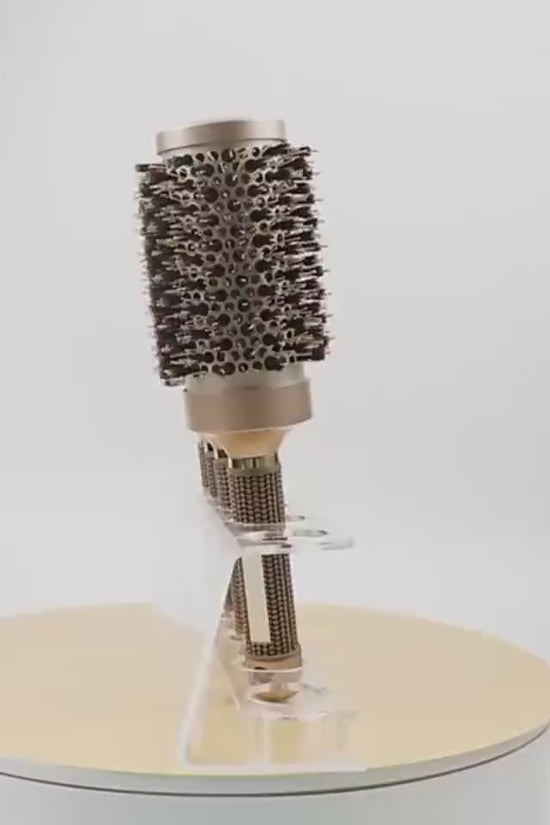 Hair Comb Brush Nano Hairbrush Ceramic Ion Round Barrel Comb Hairdressing Hair Salon Styling Tool $25.00 Dana Fashion style: A Beauty Tools Product material: Material: ABS Details: Product category: Curling comb Size: Above 20cm Ceramic panel/uniform heat