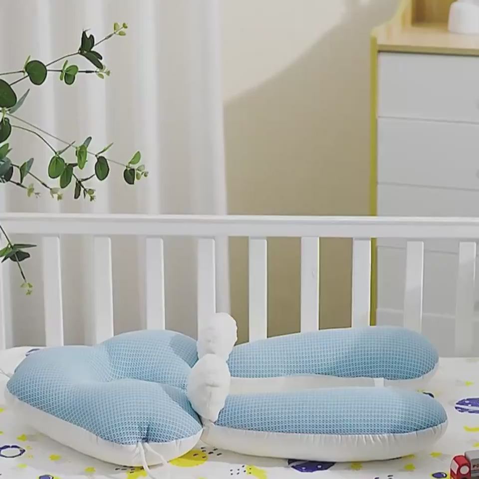 Baby Correction Head Shaping Pillow $55.22 Dana Fashion Color: Blue white style: Drawstring style Baby & Mother Product information: Filler: pearl cotton Pillow fabric: pure cotton Target audience: newborns, early childhood (3-6 years old), primary and se