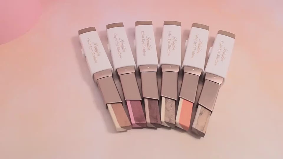Lazy Eyeshadow Stick Stereo Gradient Shimmer Double Color Eye Shadow Pen Waterproof Easy To Wear Eyeshadow $10.11 Dana Fashion style: A makeup Overview: Use innovative diagonal cutting technology to achieve natural gradation. The texture is soft and delic