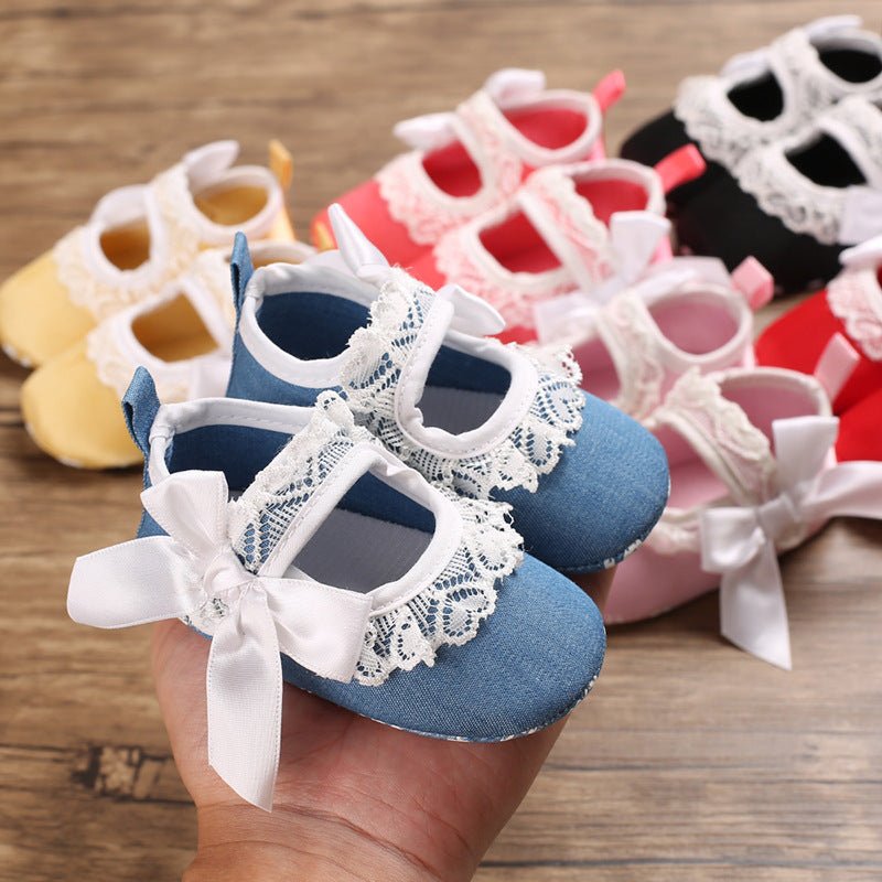 Princess shoes baby toddler shoes $13.44 Dana Fashion Color: Black Size: 11cm Baby & Mother Product Category: Toddlers Applicable gender: female Upper material: cotton Suitable season: spring, autumn, summer style: Casual Process: Embossing Function: brea