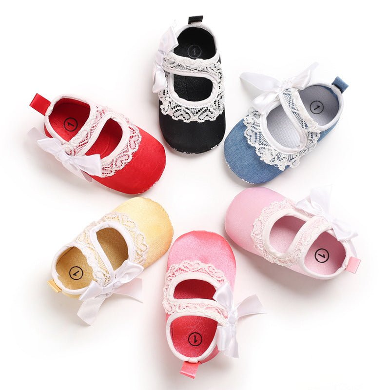 Princess shoes baby toddler shoes $13.44 Dana Fashion Color: Black Size: 11cm Baby & Mother Product Category: Toddlers Applicable gender: female Upper material: cotton Suitable season: spring, autumn, summer style: Casual Process: Embossing Function: brea