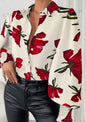 Print Lantern Sleeve ShirtDana FashionDana FashionPrint Lantern Sleeve Shirt
