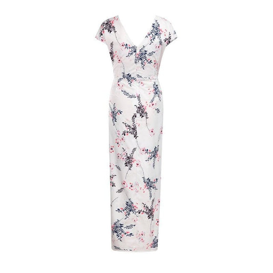 Printed Slim Thin Floral Chiffon Dress $23.24 Dana Fashion Color: Black Size: L Baby & Mother Main fabric composition: polyester fiber