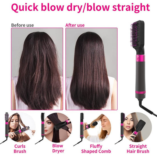 Professional 5 In 1 Hair Dryer Brush Dryer And Straightening Brush Electric Hair Styling Tool Automatic Hair Curler Beauty Supplies Gadgets $110.00 Dana Fashion Color: Dyson Grey 5in1 Electrical outlet: AU Beauty Tools Overview: 【5-In-1 Multi-Brush Design