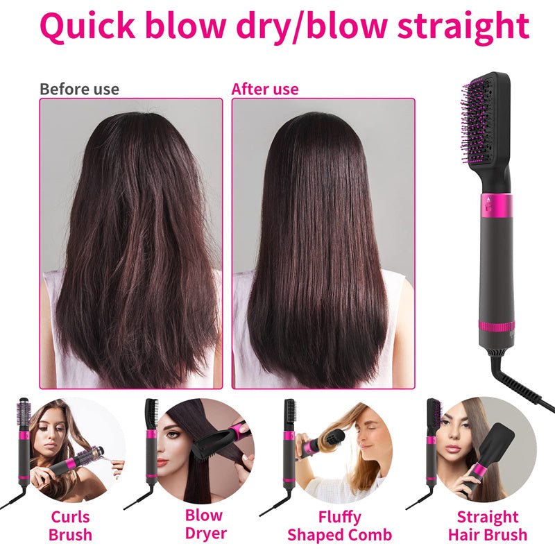 Professional 5 In 1 Hair Dryer Brush Dryer And Straightening Brush Electric Hair Styling Tool Automatic Hair Curler Beauty Supplies Gadgets $110.00 Dana Fashion Color: Dyson Grey 5in1 Electrical outlet: AU Beauty Tools Overview: 【5-In-1 Multi-Brush Design
