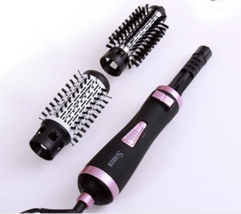 Professional Hair Dryer Rotary Brush Machine 2 in 1 Multifunction Hair Curler Curling Iron Wand Styling Tools $45.99 Dana Fashion Color: Red EU Beauty Tools 3-speed temperature control 2 files sharp, 1 file selects the cold air button C file: positioning