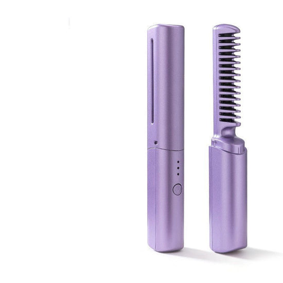 Professional Wireless Hair Straightener Curler Comb Fast Heating Negative Ion Straightening Curling Brush Hair Styling Tools $28.71 Dana Fashion power: Green Beauty Tools Overview: 1. Mini Body, Portable Tool: With its lightweight and compact design, our