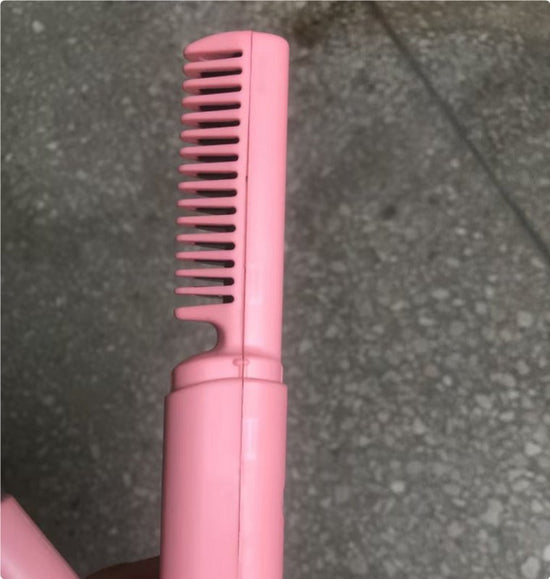 Professional Wireless Hair Straightener Curler Comb Fast Heating Negative Ion Straightening Curling Brush Hair Styling Tools $28.80 Dana Fashion power: Pink Beauty Tools Overview: 1. Mini Body, Portable Tool: With its lightweight and compact design, our c