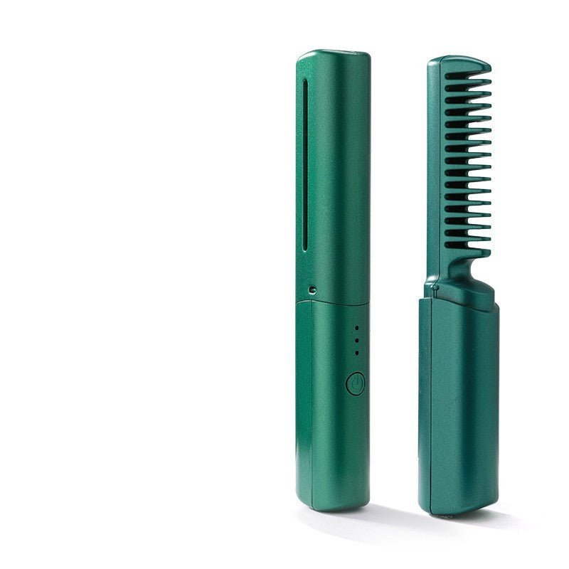 Professional Wireless Hair Straightener Curler Comb Fast Heating Negative Ion Straightening Curling Brush Hair Styling Tools $28.71 Dana Fashion power: Green Beauty Tools Overview: 1. Mini Body, Portable Tool: With its lightweight and compact design, our