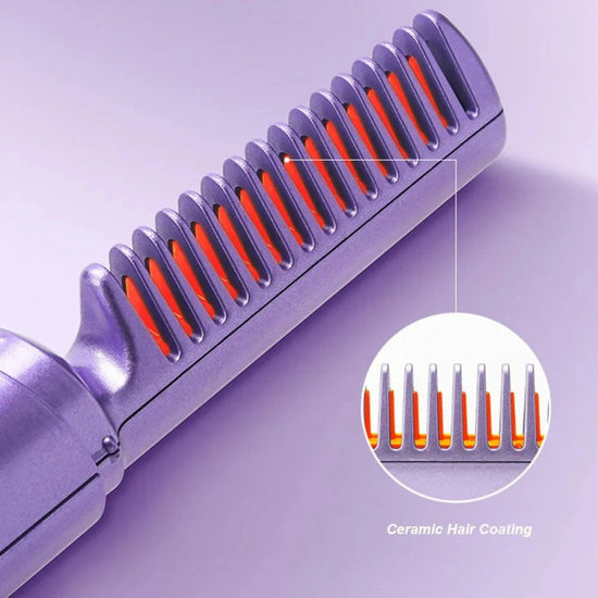 Professional Wireless Hair Straightener Curler Comb Fast Heating Negative Ion Straightening Curling Brush Hair Styling Tools $28.71 Dana Fashion power: Green Beauty Tools Overview: 1. Mini Body, Portable Tool: With its lightweight and compact design, our