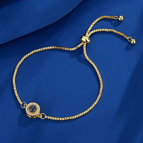 Projection Handpiece Color Picture Photo Nano I Love You Bracelet $37.00 Dana Fashion Color: Gold Women's Accessories Overview: 100% new design and high quality Must-have for fashion women Have a beautiful appearance Specifications: Material: Copper Proce