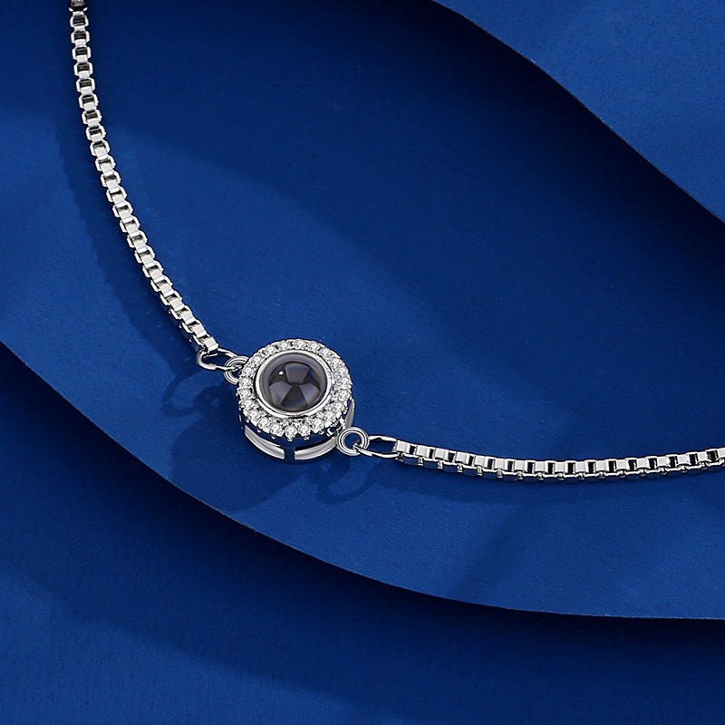 Projection Handpiece Color Picture Photo Nano I Love You Bracelet $37.00 Dana Fashion Color: Silver Women's Accessories Overview: 100% new design and high quality Must-have for fashion women Have a beautiful appearance Specifications: Material: Copper Pro
