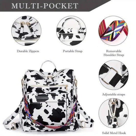 PU Women's Shoulder Bag, Fashionable Multifunctional Backpack With Zipper Closure, Suitable For Travel $45.99 Dana Fashion Shape: Vertical Square Women's Bags This stylish backpack purse for women is the perfect fusion of handbag and backpack. Our waterpr