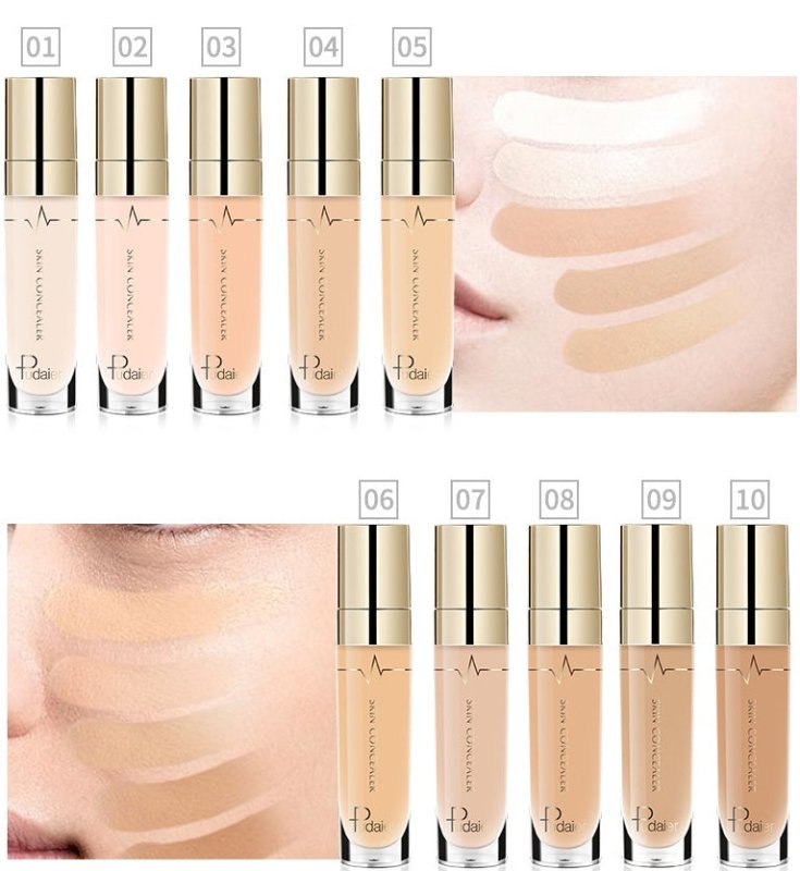 Pudaier foundation Professional Moisturizer Face Base MakeUp Long Lasting Convenient Concealer Makeup Cosmetic Concealer $17.05 Dana Fashion Color: A makeup Features: Fine and smooth texture, delicate makeup but looks natural. Function of shadow, highligh