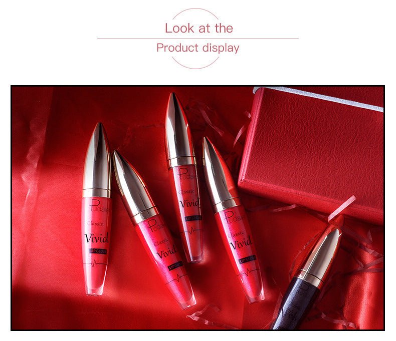 Pudaier Sip Glitter Flip Matte Shimmer Lip Gloss No Stain On Cup Diamond Lipstick $20.00 Dana Fashion Net Content: 01 makeup Product information: Efficacy: matte shimmer lip gloss no stain on Cup Diamond lip gloss Wish hot sale Specification: Standard spe