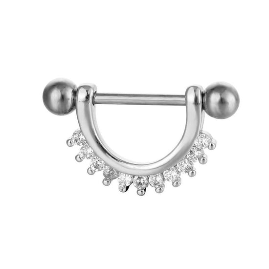 Puncture Nipple Ornament Inlaid Zircon Ring Nails $9.50 Dana Fashion Color: No 3 White Women's Accessories Product information: Type: adhesive nail Treatment Process: inlaid zircon Color: No. 1 White, No. 1 rose gold, No. 2 White, No. 2 rose gold, No. 3 W