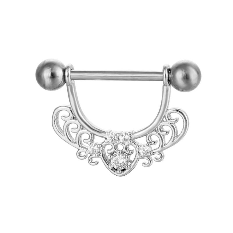 Puncture Nipple Ornament Inlaid Zircon Ring Nails $9.50 Dana Fashion Color: No 6 White Women's Accessories Product information: Type: adhesive nail Treatment Process: inlaid zircon Color: No. 1 White, No. 1 rose gold, No. 2 White, No. 2 rose gold, No. 3 W