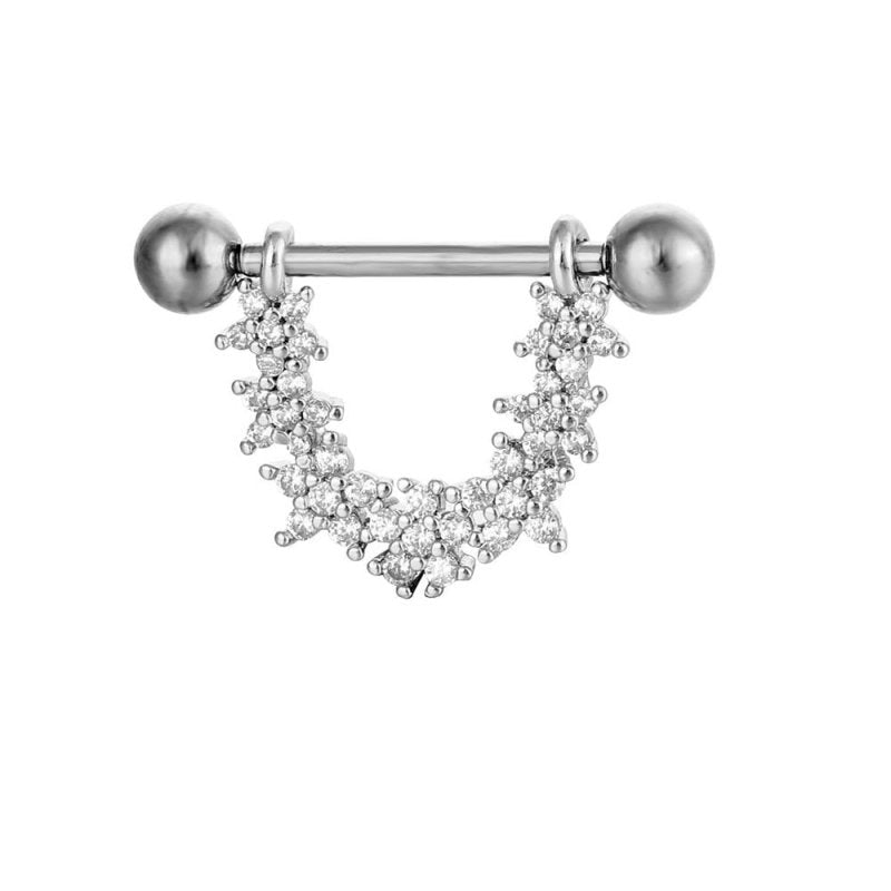 Puncture Nipple Ornament Inlaid Zircon Ring Nails $9.50 Dana Fashion Color: No 2 White Women's Accessories Product information: Type: adhesive nail Treatment Process: inlaid zircon Color: No. 1 White, No. 1 rose gold, No. 2 White, No. 2 rose gold, No. 3 W