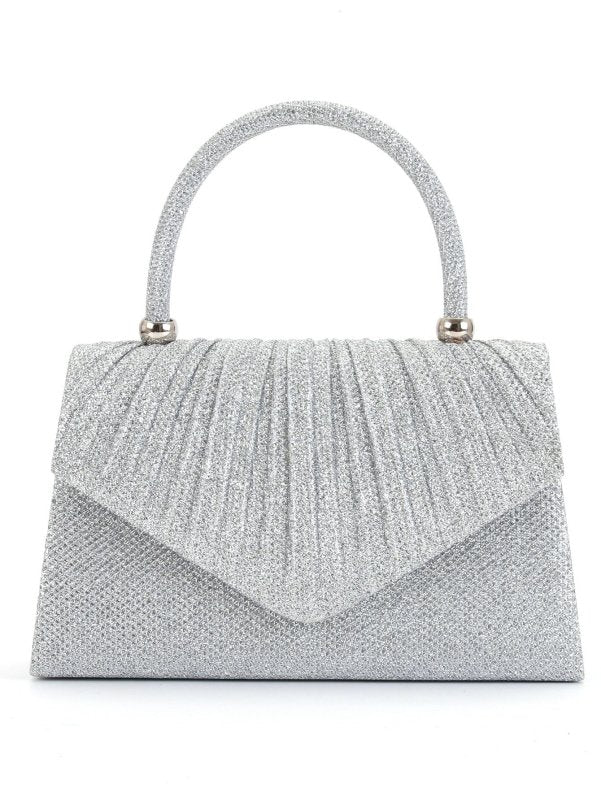 Pure Color Sequins Simple And Portable Women's Exquisite All-match Bag $35.50 Dana Fashion Color: Silver Women's Bags Product information: Applicable scenarios: Daily matching Color: black, silver, gold, champagne, black champagne gold silver Outer bag ty