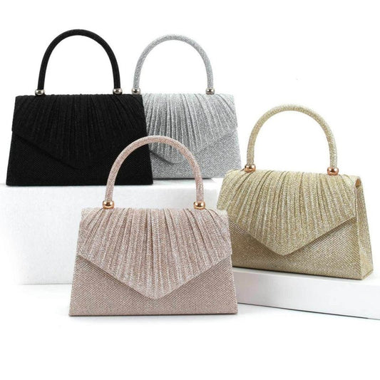 Pure Color Sequins Simple And Portable Women's Exquisite All-match Bag $35.50 Dana Fashion Color: Black Women's Bags Product information: Applicable scenarios: Daily matching Color: black, silver, gold, champagne, black champagne gold silver Outer bag typ