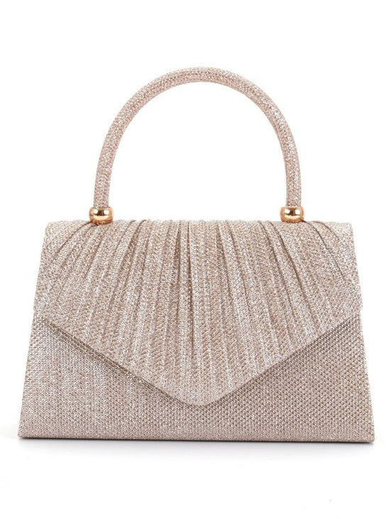 Pure Color Sequins Simple And Portable Women's Exquisite All-match Bag $35.50 Dana Fashion Color: Champagne Women's Bags Product information: Applicable scenarios: Daily matching Color: black, silver, gold, champagne, black champagne gold silver Outer bag