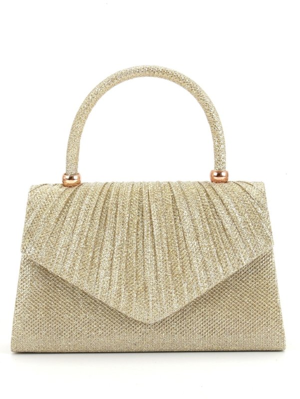 Pure Color Sequins Simple And Portable Women's Exquisite All-match Bag $35.50 Dana Fashion Color: Gold Women's Bags Product information: Applicable scenarios: Daily matching Color: black, silver, gold, champagne, black champagne gold silver Outer bag type