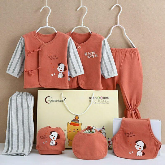 Pure Cotton Baby Clothes Spring And Autumn Summer Children Gift Box Set $39.50 Dana Fashion Color: Blue style: Blue edge Child size: 59cm Baby Clothing Product information: Suitable age group: middle and large children (over 8 years old, over 140cm) Eleme