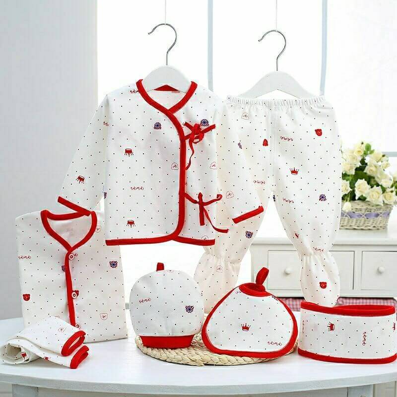 Pure Cotton Baby Clothes Spring And Autumn Summer Children Gift Box Set $39.50 Dana Fashion Color: Red style: Red edge Child size: 59cm Baby Clothing Product information: Suitable age group: middle and large children (over 8 years old, over 140cm) Element