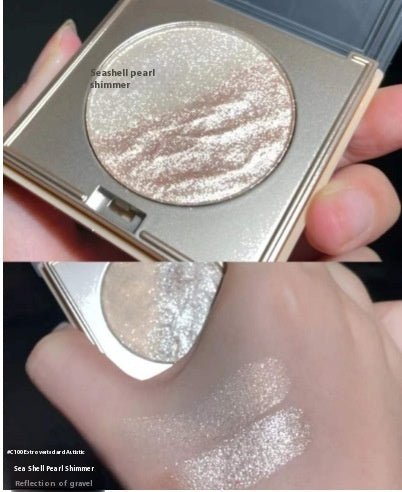 Pure Desire For Water Light Fragile Sense Fairy Female Highlight Blush Eye Shadow Three-in-one Double Stitching Highlight $11.36 Dana Fashion Color Classification: Sea Shell Pearl makeup Product information: Color: pink, silver, Orange, cameo Brown, pearl