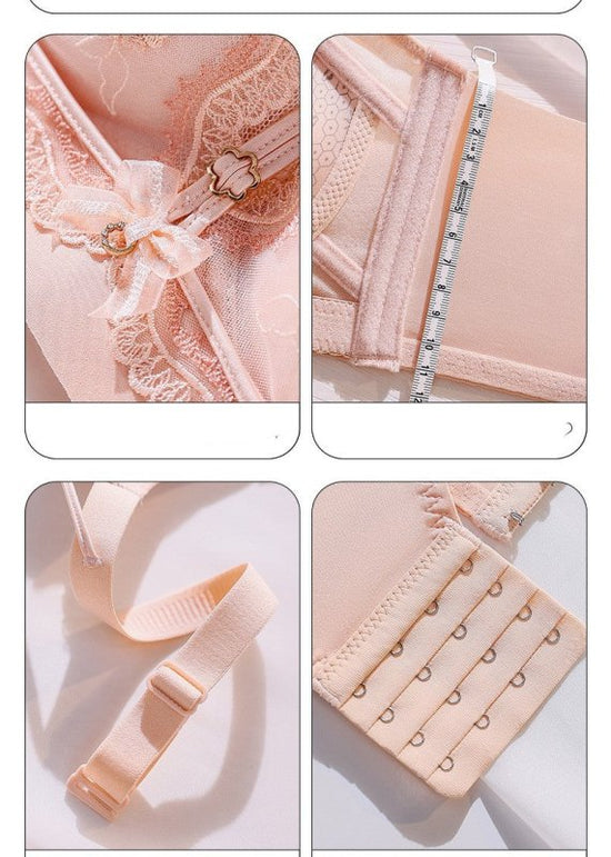 Push Up Breast Holding Wireless Underwear For Women $39.00 Dana Fashion Color: Black Size: 34or75AB Women's clothing Product information: Shoulder strap type: fixed double-shoulder strap Fabric name: lace Color: warm skin, light purple, dark green, pure b