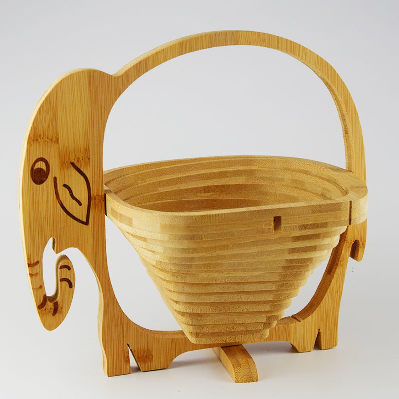 Quality folding fruit basket $25.32 Dana Fashion Color: A Dana's Kitchen [Product Size]: about 27 * 30 * 1.8 cm (Reminder: Since bamboo is natural, the color of each basket is also a little different, but the quality is the same. Please rest assured [Prod