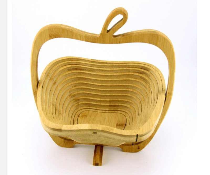 Quality folding fruit basket $25.32 Dana Fashion Color: A Dana's Kitchen [Product Size]: about 27 * 30 * 1.8 cm (Reminder: Since bamboo is natural, the color of each basket is also a little different, but the quality is the same. Please rest assured [Prod