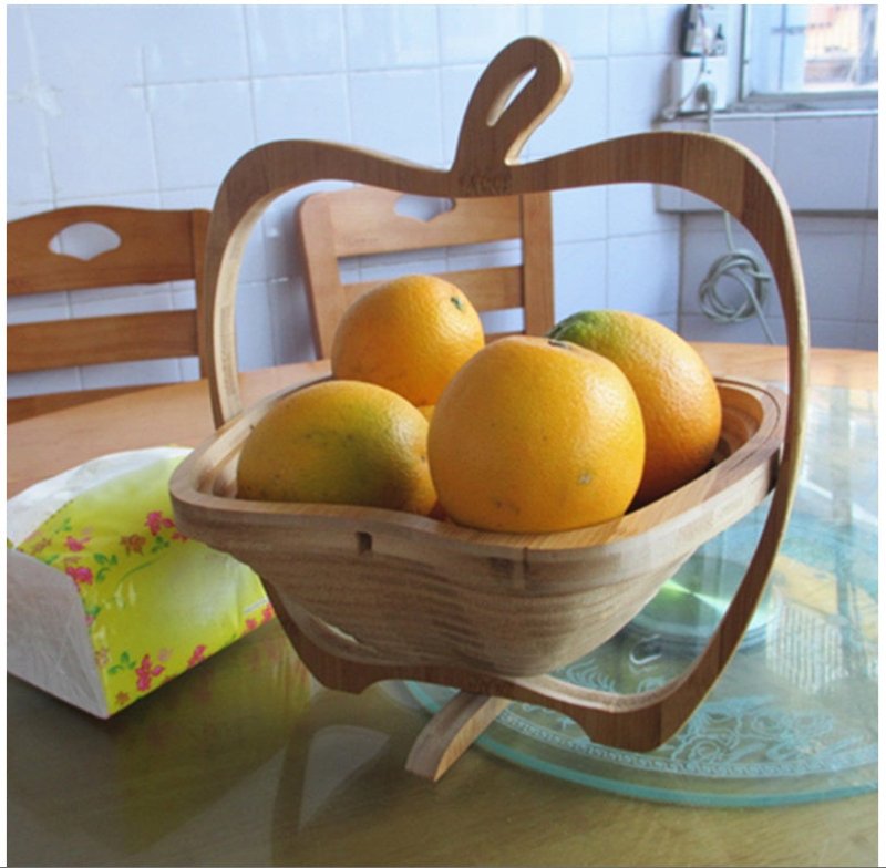 Quality folding fruit basket $25.32 Dana Fashion Color: A Dana's Kitchen [Product Size]: about 27 * 30 * 1.8 cm (Reminder: Since bamboo is natural, the color of each basket is also a little different, but the quality is the same. Please rest assured [Prod