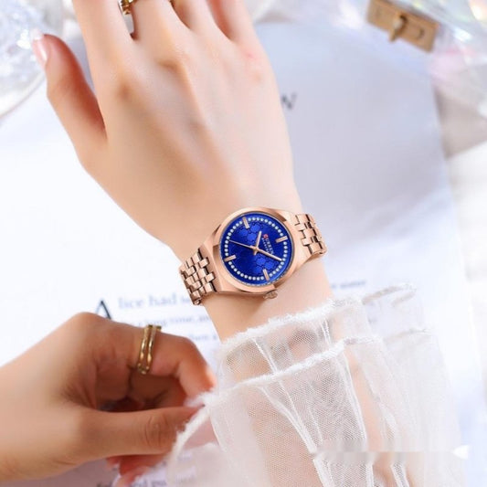 Quartz Hot Waterproof Women's Watch $49.36 Dana Fashion Color: Golden And Black Women's Accessories Product information: Quartz watch hot selling waterproof women's watch Color: white shell blue, golden White, Golden Green, Golden Black, Shell White, Shel
