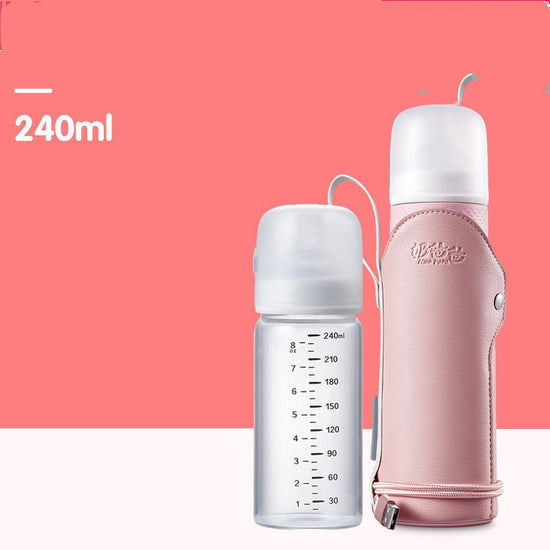 Quick Flush Baby Bottle Baby Bottle Warmer Milk Regulator $197.59 Dana Fashion Color: G Baby & Mother Product information: Caliber Specifications: Wide Caliber Shape: straight Whether with handle: without handle Material: Glass Capacity: A; powder 240ML,