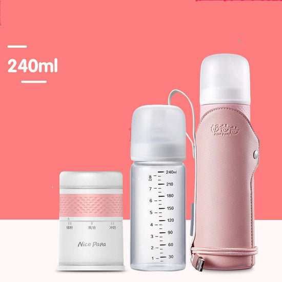 Quick Flush Baby Bottle Baby Bottle Warmer Milk Regulator $218.15 Dana Fashion Color: I Baby & Mother Product information: Caliber Specifications: Wide Caliber Shape: straight Whether with handle: without handle Material: Glass Capacity: A; powder 240ML,