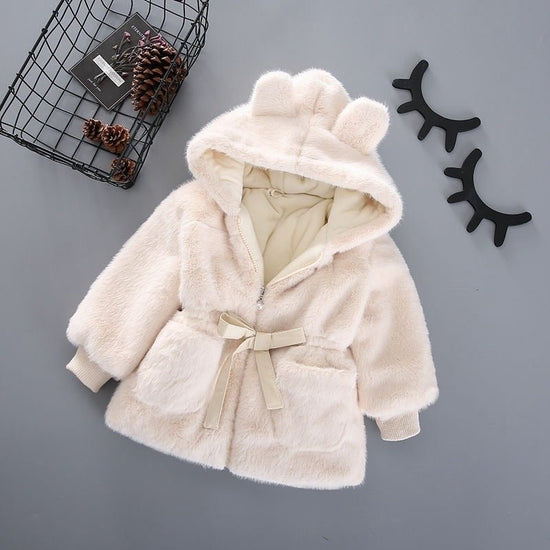 Rabbit Ears Small And Medium-sized Children's Wool Sweater $54.38 Dana Fashion style: 12 Style Size: 100 Baby Clothing Product Information: Style: sweet Fabric technology: fleece Sleeve length: long sleeve Whether Hooded: Hooded Pattern: plain Thickness::