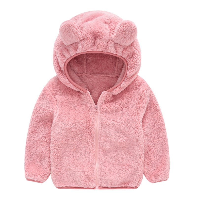 Rabbit Ears Small And Medium-sized Children's Wool Sweater $31.09 Dana Fashion style: 14 Style Size: 100 Baby Clothing Product Information: Style: sweet Fabric technology: fleece Sleeve length: long sleeve Whether Hooded: Hooded Pattern: plain Thickness::