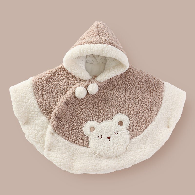 Rabbit Treasure Warm Thickened Plus Velvet Out Capes For Men And Women $93.30 Dana Fashion Color: Coffee Child size: 90cm Baby Clothing Product information: Fabric: cotton Style: Casual Applicable gender: Unisex Front flap: single breasted Hat or not: Do