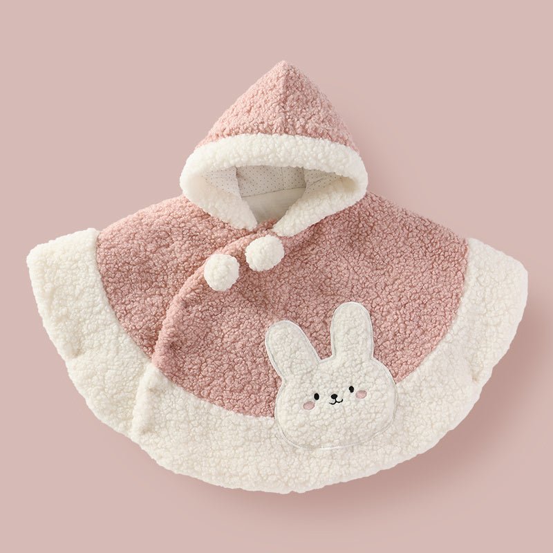 Rabbit Treasure Warm Thickened Plus Velvet Out Capes For Men And Women $93.30 Dana Fashion Color: Pink Child size: 90cm Baby Clothing Product information: Fabric: cotton Style: Casual Applicable gender: Unisex Front flap: single breasted Hat or not: Do no